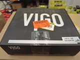 VIGO Olus Single Handle Wall Mount Bathroom Faucet in Matte Black, Retail Price $140, Appears to be