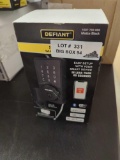 DEFIANT Square Matte Black Smart Wi-Fi Deadbolt Hubspace Alexa Google, Retail Price $75, Appears to