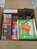 Box Lot of Assorted Items to Include Ultra Pro Motion Sensing Switch, Hunter Ceiling Remote, Hampton