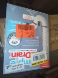 SIMPLE DRAIN 1.25 in. Rubber Threaded P-Trap Bathroom Single Sink Drain Kit, Retail Price $13,