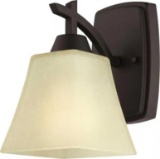 Box of 2 Westinghouse Midori 1-Light Oil Rubbed Bronze Wall Mount Sconce, Retail Price $34, Appears