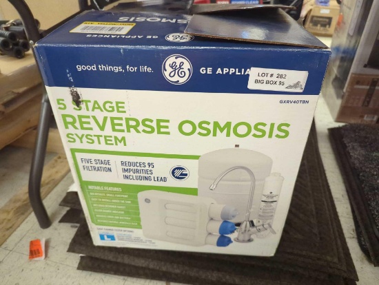 GE (Dented) Under Sink 5 Stage Premium Reverse Osmosis Water Filtration System, Retail Price $249,
