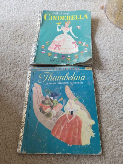 Vintage Cinderella and Thumbelina Books $1 STS