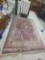 FLORAL AREA RUG, PINK, CREAM, BLUE, 121