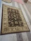 PASHMINA MACHINE MADE AREA RUG, BROWN,CREAM, AND RUST RED, 5'X7' APPROX,