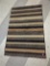 MACHINE MADE AREA RUG, BLACK, MOCHA, CREAM, APPROX 30