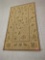 VINTAGE MACHINE MADE AREA RUG, GREEN, CREAM, BROWN, BLUE, 44 1/2
