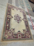 MACHINE MADE FLORAL AREA RUG 5'X8'6