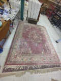 FLORAL AREA RUG, PINK, CREAM, BLUE, 121