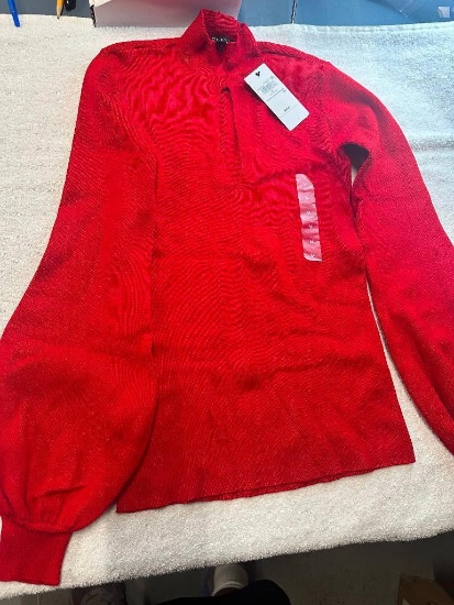GUESS Womens Blouson Cutout Freja Sweater- Retail $69- Size Medium