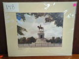 The Lee Monument Richmond, VA Circa 1960 signed photo. Comes as is shown in photos. 20.5