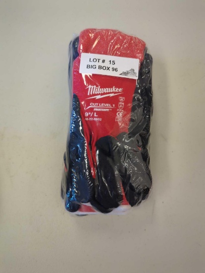 Milwaukee Large Red Nitrile Level 1 Cut Resistant Dipped Work Gloves (6-Pack)