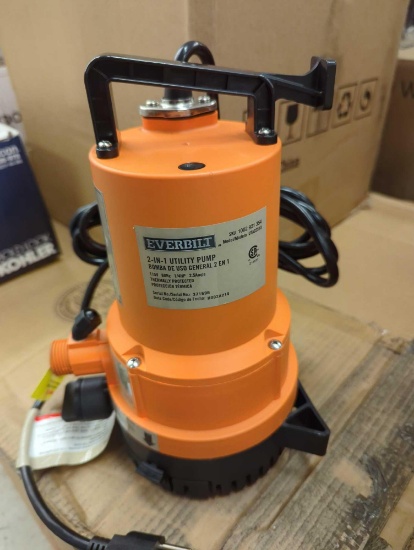 Everbilt Submersible Pump, Please Come Preview.