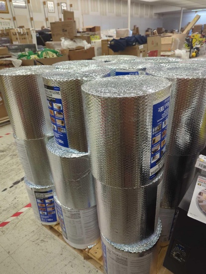 Pallet of 27 Rolls of Everbilt Double Reflective Insulation Radiant Barrier - Please Come Preview