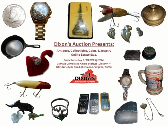 9/7/24 Antiques, Collectibles, & Coins Estate Sale
