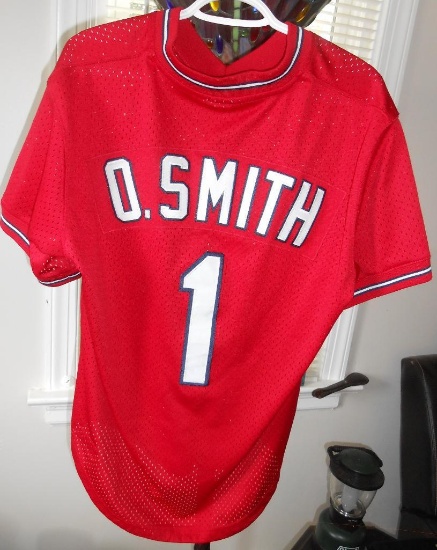 MITCHELL AND NESS O SMITH NUMBER 1 JERSEY ALL ITEMS ARE SOLD AS IS, WHERE IS, WITH NO GUARANTEE OR