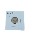 1945 Dime - Mercury - split bands