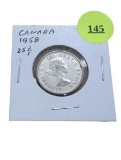 1958 Canada - 25 cents - silver
