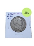 1836 Great Britain - 1/2C - silver