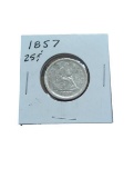1857 Quarter - Seated Liberty