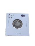 1861 Dime - Seated Liberty