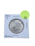 1964-D Half Dollar - Kennedy