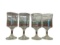 Arby's 1987 Christmas Collection Holly Berry Wine Glasses - Set of 4