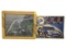 Lot of 2 to include Miller Lite Racing Ford Taurus Collectible Picture Frame with Mobil 1 Logos