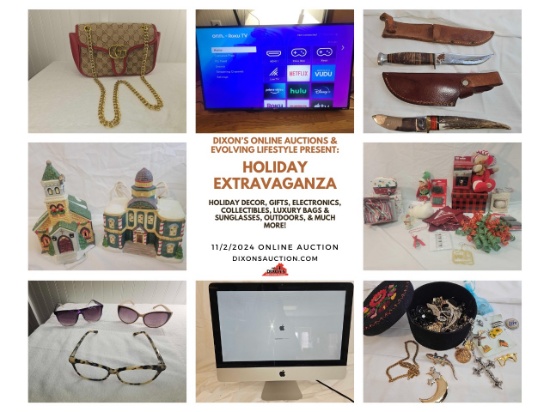 11/2/2024 Holiday Extravaganza Online Estate Sale.