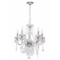 Maria Theresa 6-Light Chrome with Clear Acrylic Chandelier