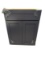 KraftMaid... Shaker Style Black Cabinet with Plastic Wrap and Shelves
