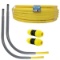 Underground 3/4in IPS New Install Kit (1)3/4inx100ft Pipe, (2)3/4in Couplers, (2)3/4in Meter Risers,