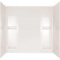 Pro-Series 60 in. W X 57 in. H Five Piece Glue up Tub Surrounds in High Gloss White