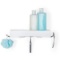 Better Living Products 15354 CLEVER Flip Shower Shelf White
