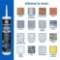 GE Supreme Silicone Window & Door Sealant Pack of 1 Clear 10.1 Fl Oz Cartridge