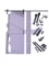 HOMACER 60 in. x 80 in. 5-in-1 Design White Solid Pine Wood Interior Sliding Barn Door with