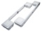 1-1/4 in. (31 Mm) White Fixed Plate Caster with 1200 Lb. Load Rating (2-Pack)