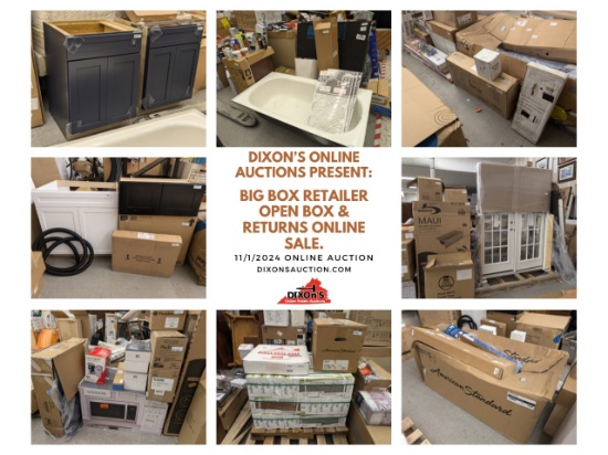 11/1/2024 Big Box Retail Open Box & Returns Sale.