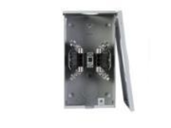 200 Amp 4 Jaw Horn Bypass Overhead Fed Meter Socket with 7/16 in. Barrel Lock Knockout