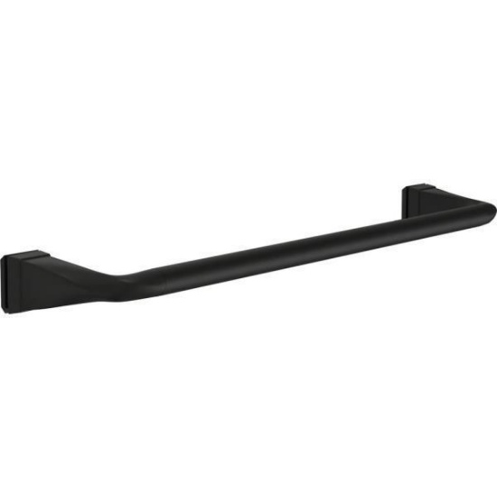 Everly 20 in. Shower and Bathtub Door Handles in Matte Black (2-Pack)
