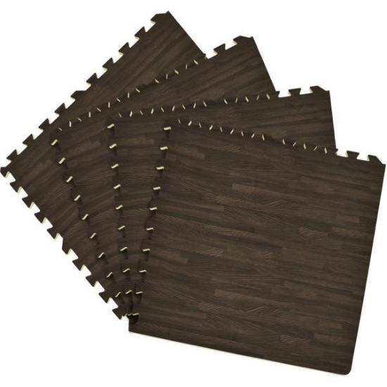 Interlocking Foam 24 X 24 Anti Fatigue Floor Tiles 4 Tiles/16 Sq. Ft. by Achim Home D ...cor in