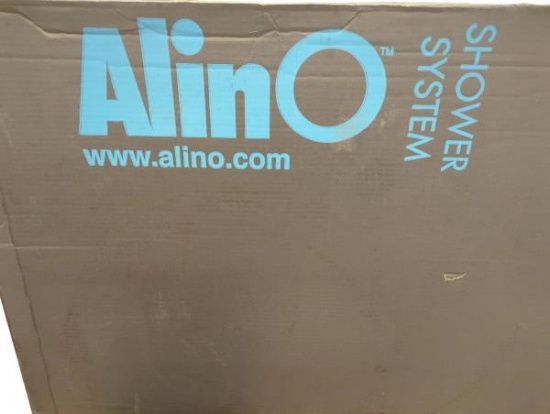 Alino Shower System - Modern Design, Blue Accents