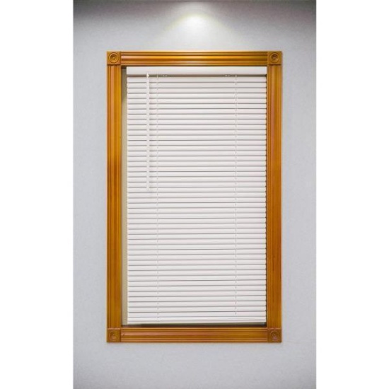Alabaster Cordless 1 in. Vinyl Mini Blind - 27 in. W X 72 in. L