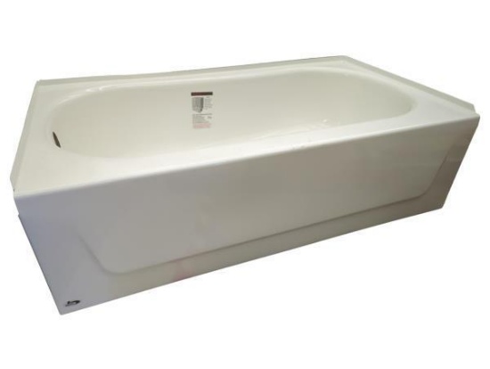 BOOTZ White Bathtub with Black Base - Modern Plumbing Fixture