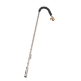 Flame King 33-inch Long Propane Weed Burner Torch with Integrated Lighter Silver (YSNPQ810CGA)
