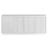Hanson 57.13 in. White TV Stand Fits TV's up to 65 in.