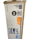 HDX 4-Shelf Storage Unit, Black - 36 x 14 x 54 in, Adjustable Legs, Easy Assembly