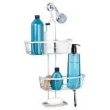 NeverRust Aluminum 4-Way Adjustable Shower Caddy in Satin Chrome