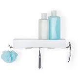 Better Living Products 15354 CLEVER Flip Shower Shelf White