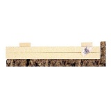 Laminate Endcap Kit for Countertop with Integrated Backsplash in Milano Brown